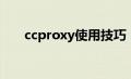 ccproxy使用技巧（ccproxy怎么用）